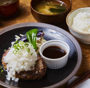 ◆鬼おろしハンバーグ弁当(味噌汁付き)