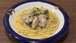 牡蠣のオイルパスタ