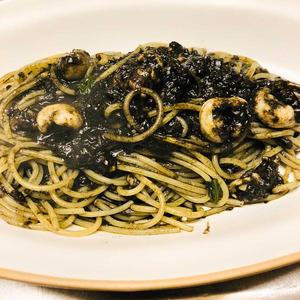 いかスミのスパゲッティ