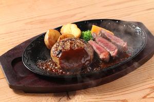 ビフテキ＆肉汁ハンバーグ