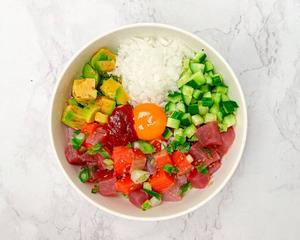 ダイエットピリ辛韓国風ポキボウルHealty spicy Korean-style poke bowl