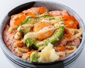板前寿司 炙りサーモン＆アボカドタルタル丼(1人前)Broiled Salmon ＆ Avocado Tartar Bowl (1 serving)