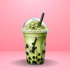 抹茶タピオカ、濃厚抹茶ミルク|もちもち食感スイーツ