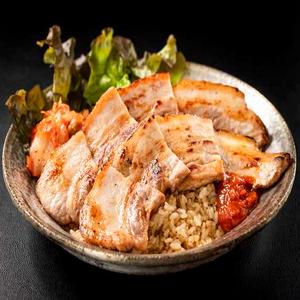 サムギョプサル丼【お肉2倍】 Samgyeopsal Rice Bowl (Double Portion of Meat)