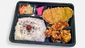 とんから弁当(とんかつ+からあげ)