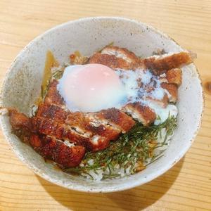 【人気NO.2】特選うな玉丼(吸い物付き) 【鰻のタレ・温玉】