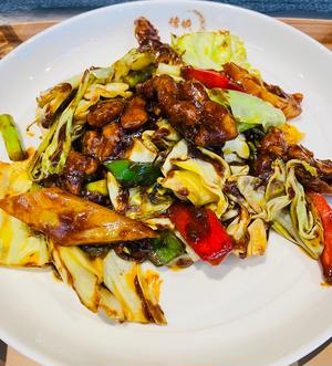 vegan ゼロミートホイコーロー ライスセット