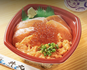 丼丸 サーモンづくし丼