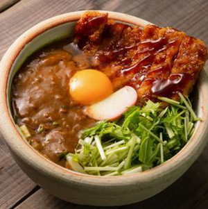 ソースカツカレーうどん special poak curry cutlet udon