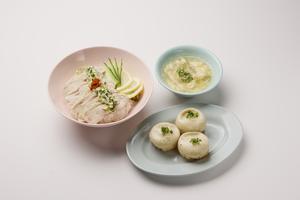焼小籠包3個+海南鶏飯