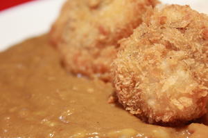 ホタテフライカレー