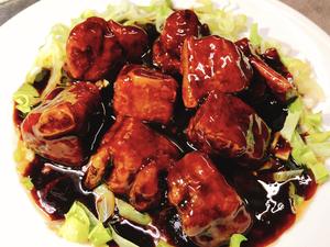 黒酢スペアリブ炒め