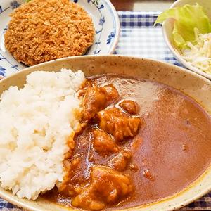 国産牛すじカレーハムカツ付き