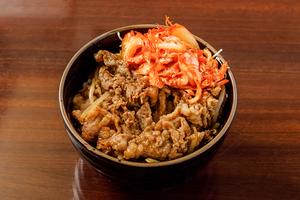 牛バラ焼肉＆キムチ丼