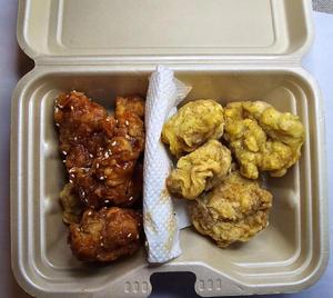 300gチキンヤンニョム+300チキン+500 コーラ ( 300gChicken Yangnyeom + 300g Chicken+500ml cola