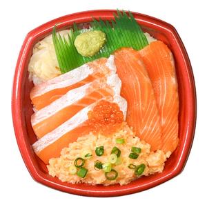 丼丸 サーモンづくし丼