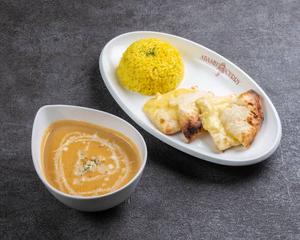クリーミーカレーハーフナン＆ハーフライスセット