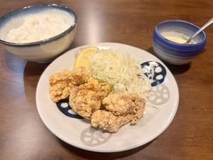 とりの竜田揚げ定食(3個)