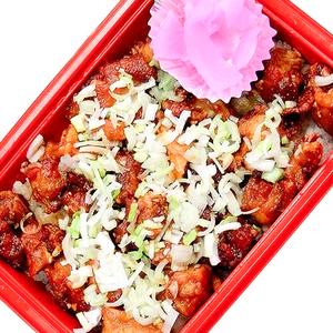 ラー油唐揚丼