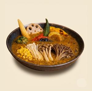 森のめぐみ・きのこと彩り野菜のスープカレー