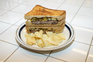 ハンバーグチーズサンドイッチ ハラペーニョ