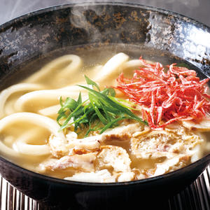 桜海老牛ホルモンかすうどん