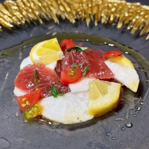 マグロとカブのマリネ