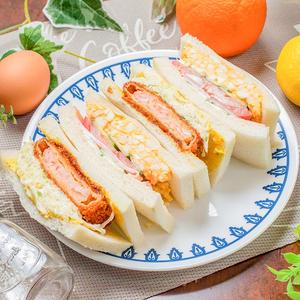 1番人気エビカツ + 名物ミックスサンドイッチ