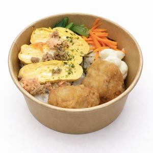 だし巻き玉子と唐揚げ弁当ライト