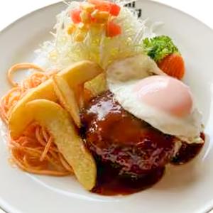 ハンバーグと目玉焼きプレート【200g】ご飯 大盛