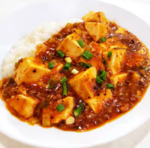 麻婆豆腐かけご飯