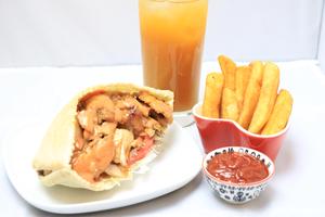 ケバブサンドセットチキン Kebab Sandwich Set Chicken