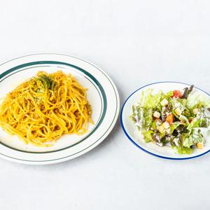 セット:ぺぺたま ＆ ハーフ シーザーサラダ