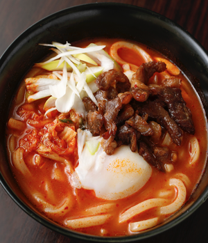 スンドゥブチゲ牛カルビうどん
