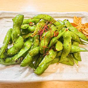 枝豆のペペロンチーノ風