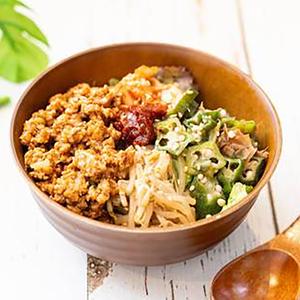 【ピリ辛】たっぷり野菜+肉そぼろビビンバ