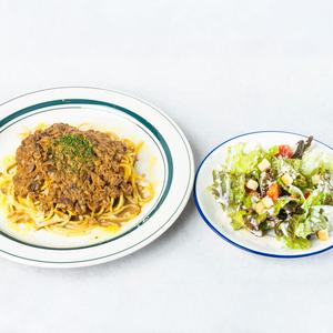 セット:ポルチーニクリーム ＆ ハーフ シーザーサラダ