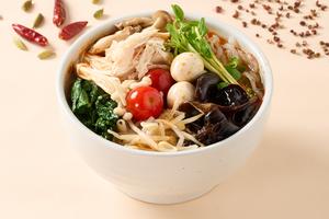 【ヘルシー】鶏きのこ酸辣麻辣湯 Chicken ＆ Mushroom Sour Spicy Malatang