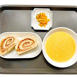 肉入り中華蒸しパン定食