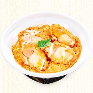 かつ庵人気No.2 帆立とじ丼 Simmered Egg Rice Bowl with Fried Scallops