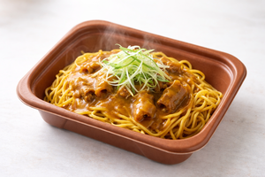 もつ煮込みカレー黄そば