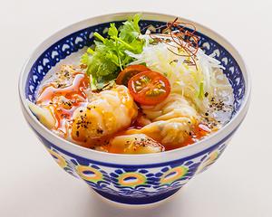 海老ワンタン入りサンラーおかゆ