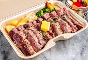 ステーキオーバーライス レモン＆バターソース 300g Steak over rice with lemon and butter sauce 300g