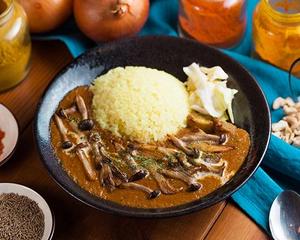 キノコチキンカレー Mushroom and Chicken Curry