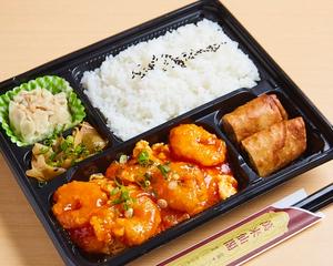 エビと玉子チリソース弁当(玉子便当)