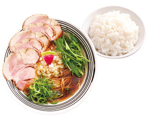 鯛出汁ちゃあしゅう 醤油らーめん 白ご飯セット