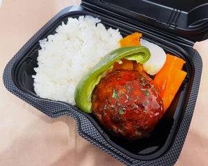 ピリ辛BBQソースのハンバーグ弁当