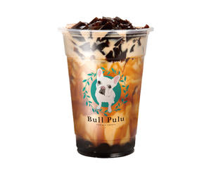 コーヒーゼリー入り黒糖ミルクティー