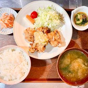 さっぱりうまうま！ねぎ塩麹のから揚げ定食[副菜2品付き]