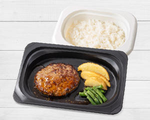 ハンバーグ てりやきソース弁当
